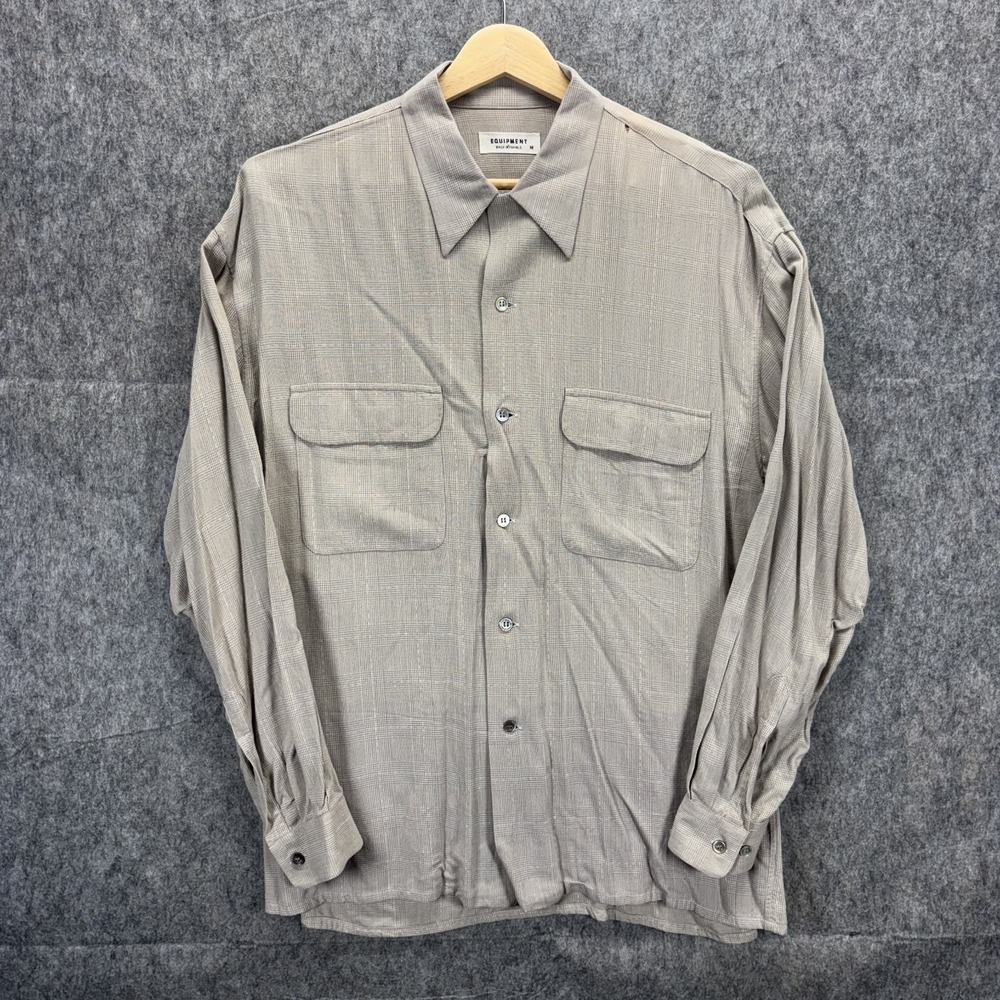 Vintage Equipment France‎ Button Up Work Shirt Men's Medium Long Sleeve